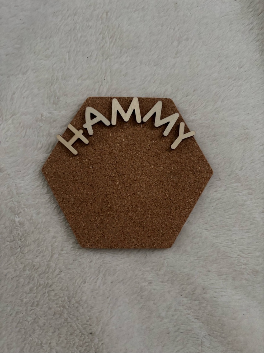 Custom name cork mat! - Picture 2 of 3